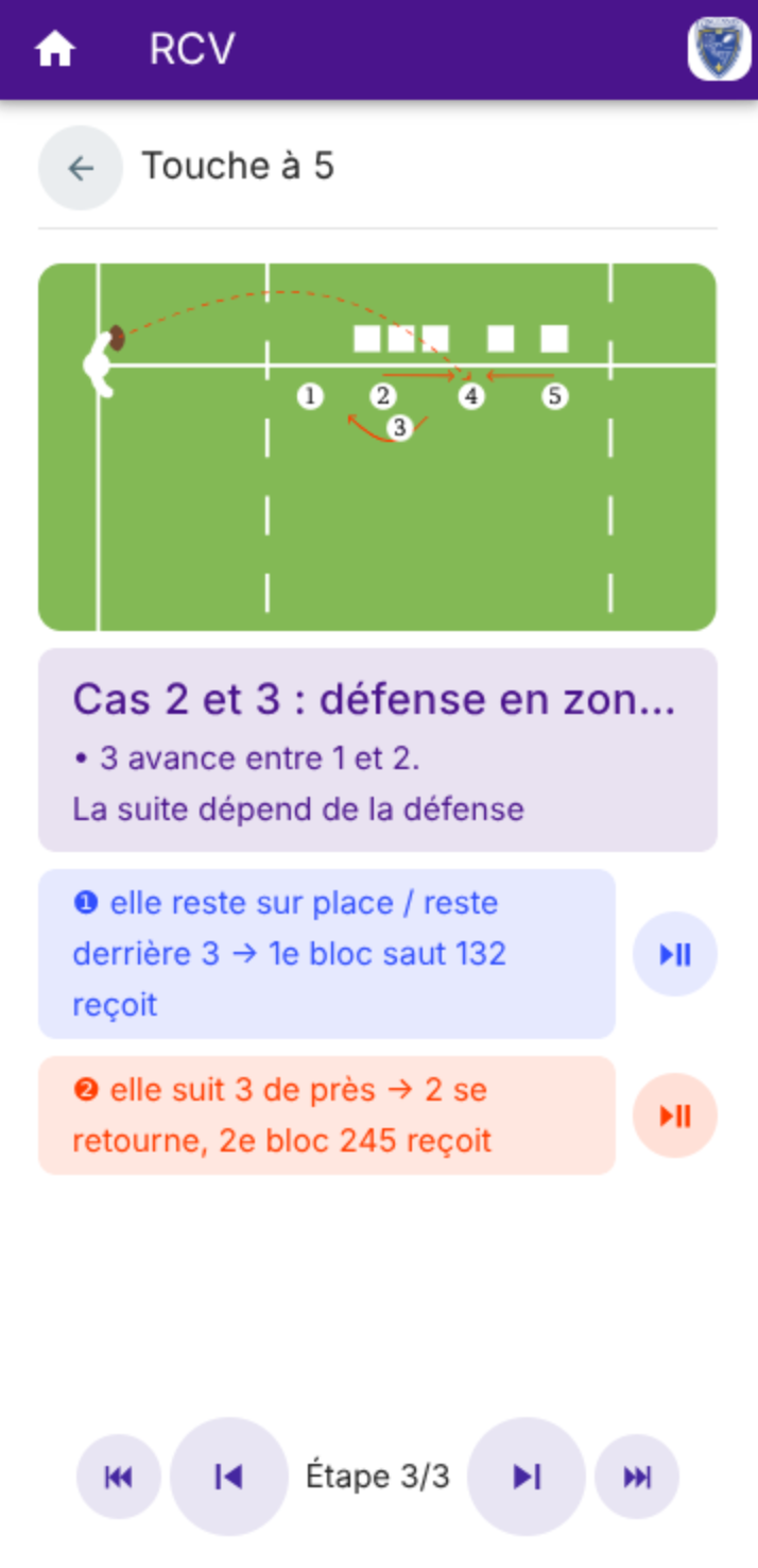 lineout page screenshot from my rugby app